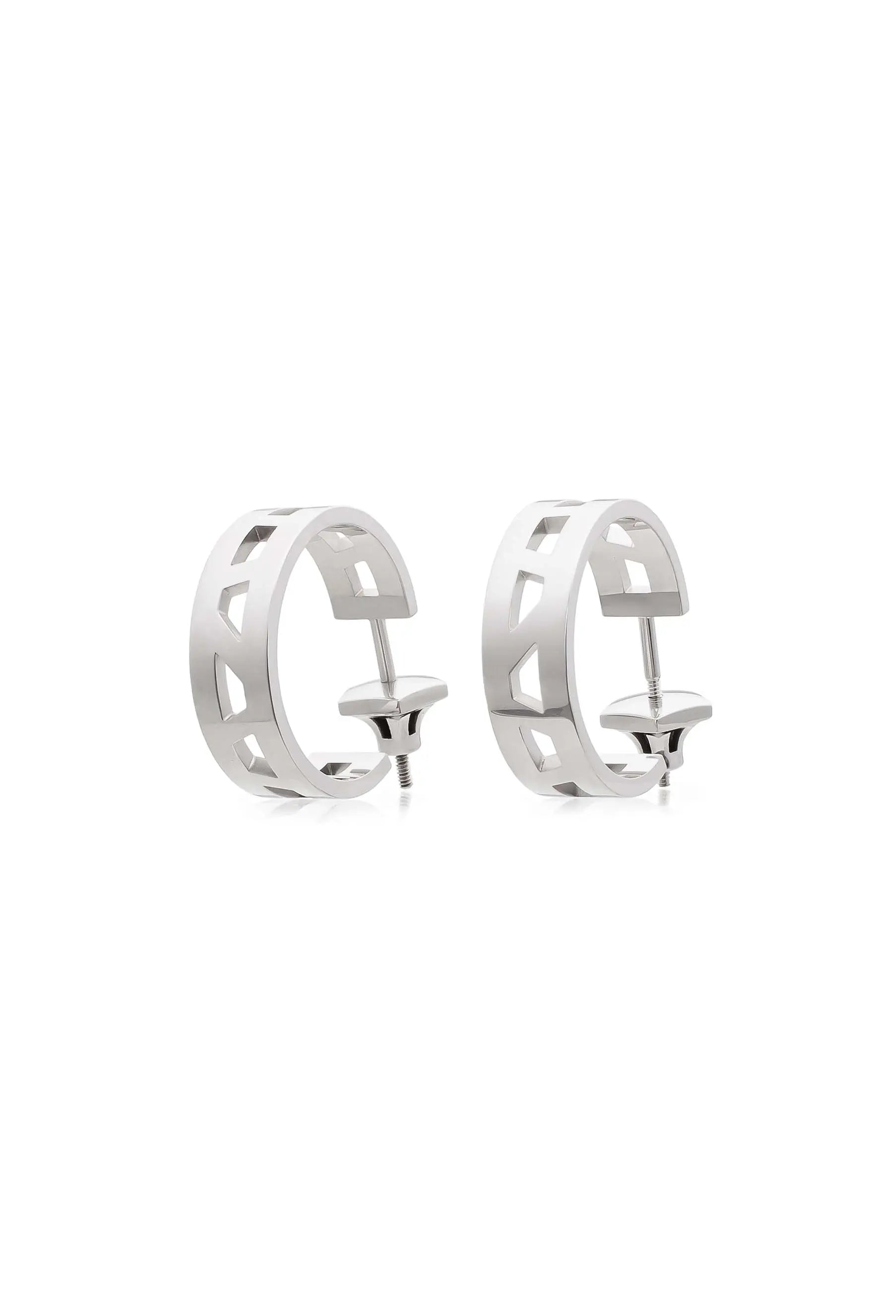 Ring-Shaped Earrings in silver - CDD Jewelry