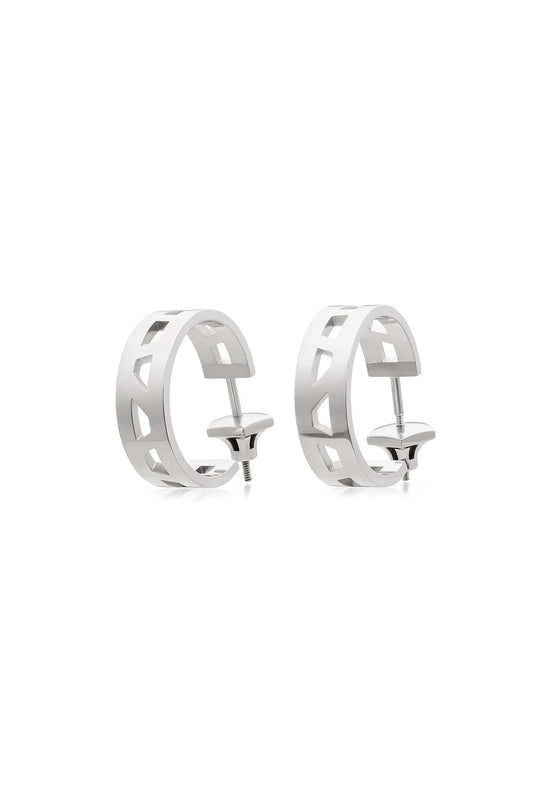 Ring-Shaped Earrings in silver - CDD Jewelry