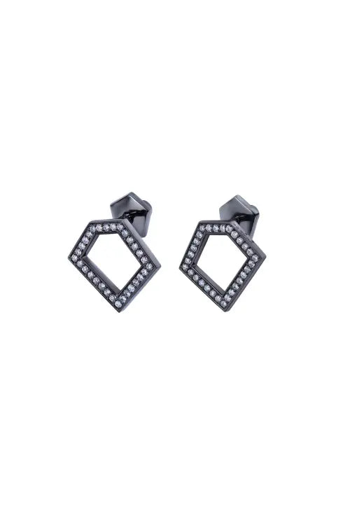Small cell earrings black - CDD Jewelry