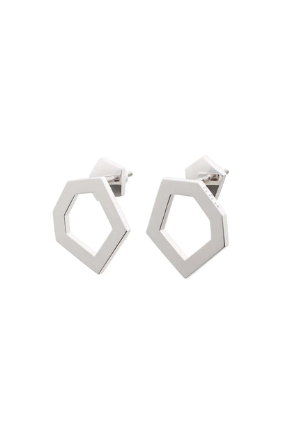 Medium cell earrings in silver - CDD Jewelry