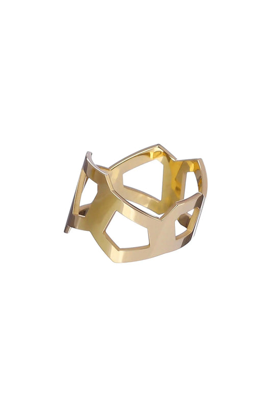 Voronoi shaped medium ring - CDD Jewelry